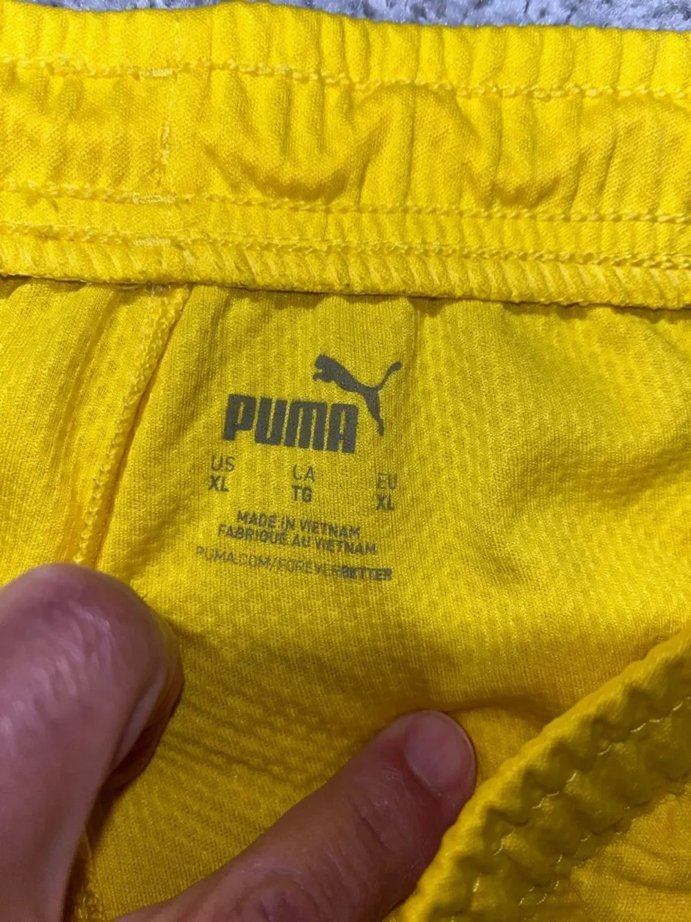 New Puma Drycell BVB Borussia Dortmund Yellow Black futbol soccer Shorts XL NWOT